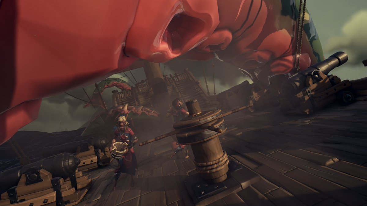 MatGomesz's tweet photo. In order to become fully fledged members of the order of souls, Kraken ink is required for the ritual which rewards them with inky black eyes, one can say that getting said resource is rather dangerous.

Contest Theme: The Order of Souls 

@SeaOfThieves #SoTShot #SeaOfThieves https://t.co/P7StGhWTtR