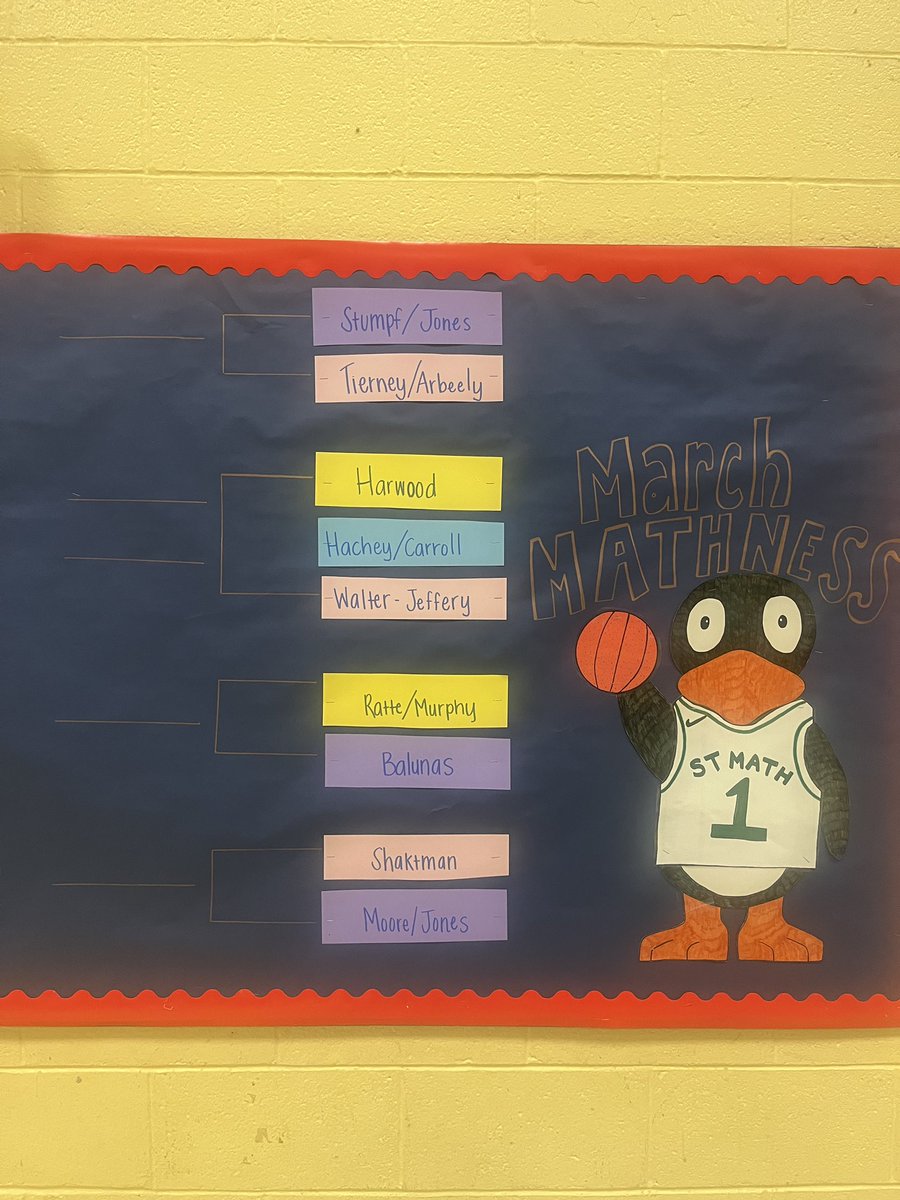 Week 1 of #marchmathness is underway at <a href="/Hannahschooners/">Hannah School</a>. Stay tune to see which classes advice to the next round. <a href="/STMath_Dunn/">Elizabeth Dunn</a> <a href="/STMath/">ST Math Educator? Follow us on MINDEduOrg!</a> <a href="/MIND_Research/">MIND Research Institute</a>