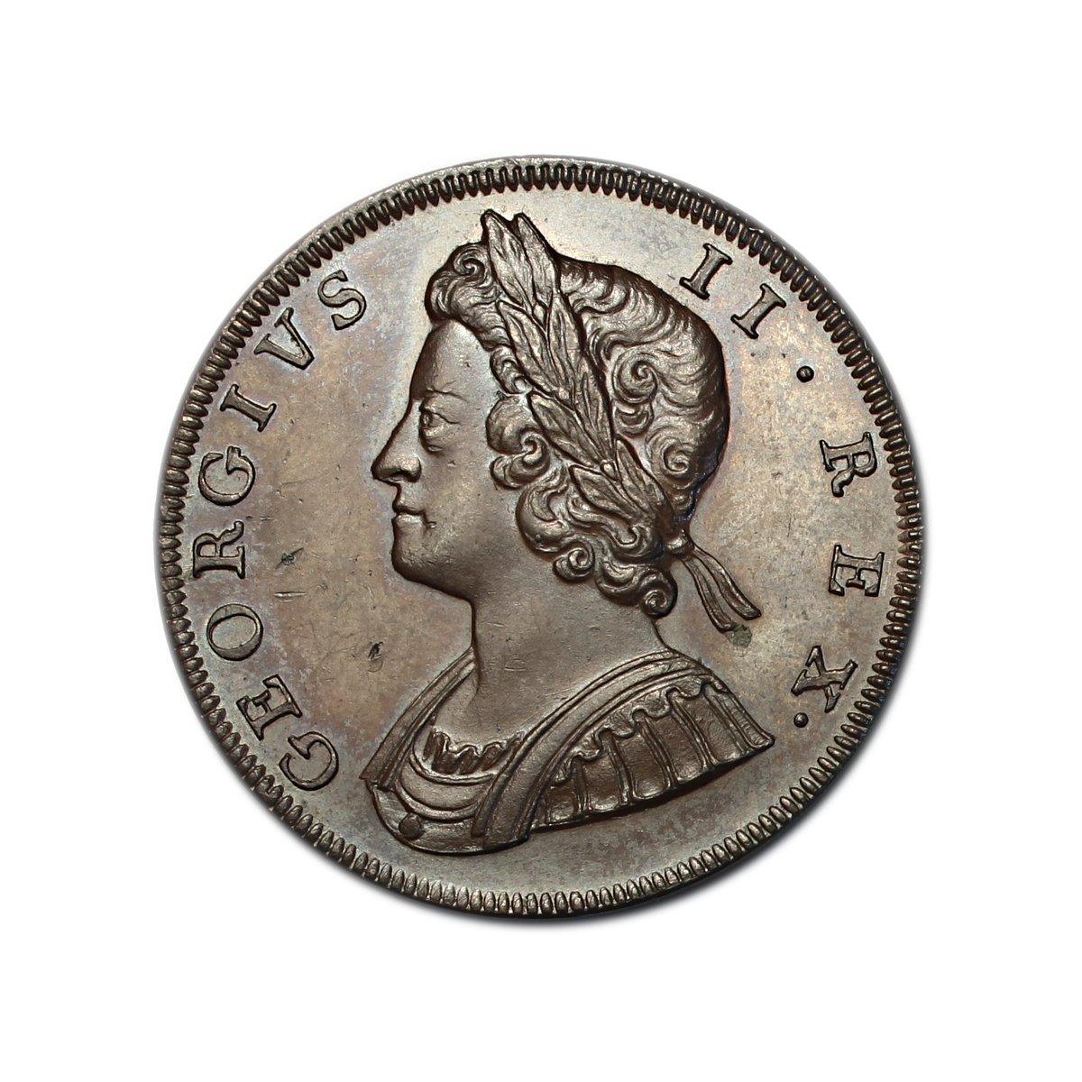 HoskerHaynes's tweet photo. Todays highlight from the forthcoming sale is lot 140, George II (1727-1760), Halfpenny, 1729 proof, young laureate and cuirassed bust. #proofcoin #younghead open for bidding https://t.co/QUE5NIbgAF https://t.co/HFNudlAWRJ