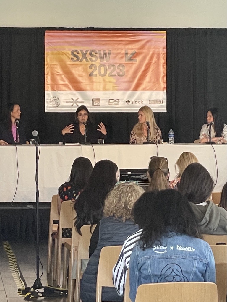 KaninEnergy's tweet photo. Shout out to @janicetran from Kanin Energy, Lydia Davies from @Teamates_app, Taci Pereira from Systemic Bio @3dsystems, and @carriecolbert from Curate Capital for participating in a great panel yesterday at @sxsw! 

#womenintech #SXSW https://t.co/z2rVO4PHih