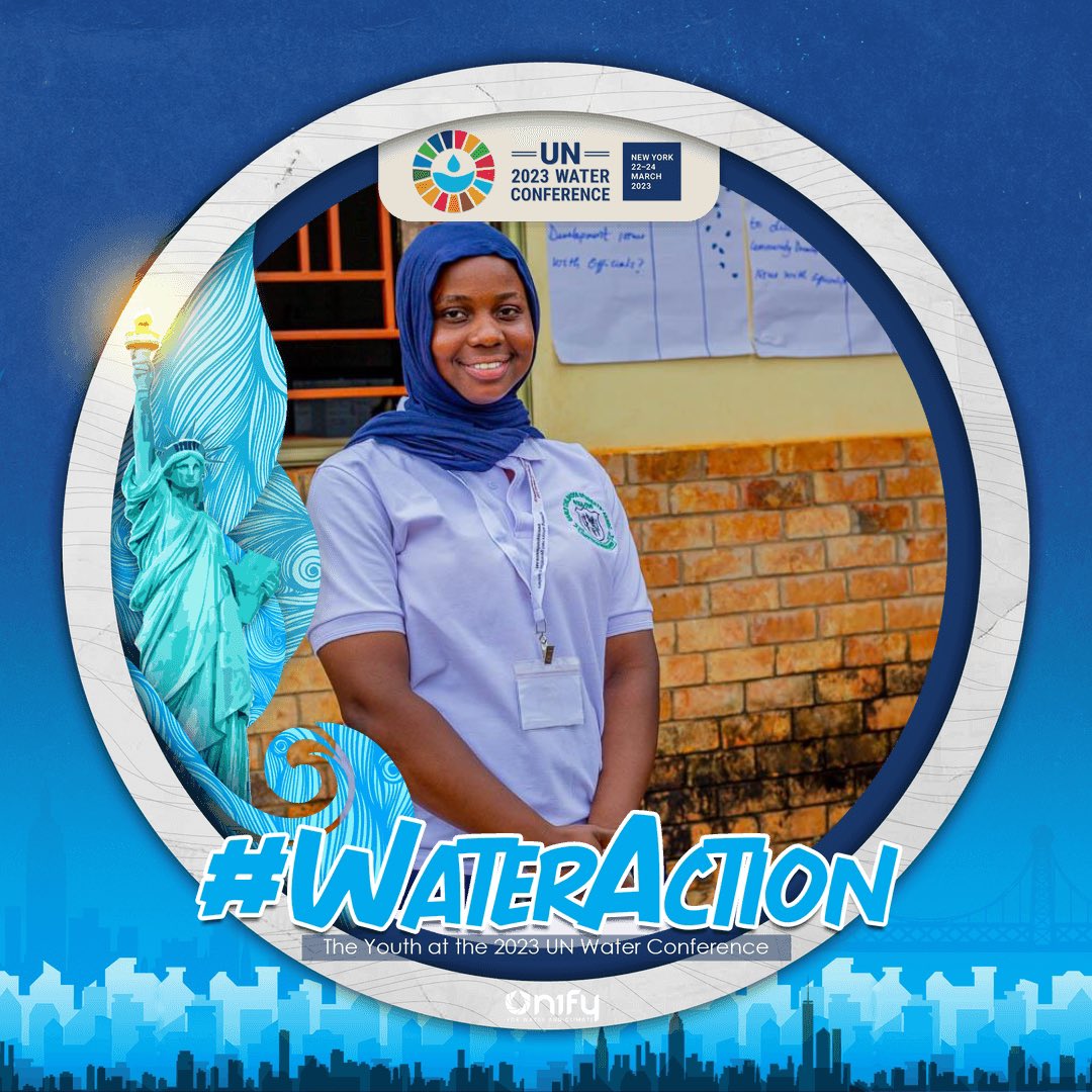 1 am Azara Sulemana from West Africa, Ghana, and I am one of the voices from across the world amplifying water action for a livable and sustainable future.
#UN2023WaterConference #WaterAction
#EarlyWarningsForAll #UN1FY #YDPA #FillUpTheGlass
#ICount