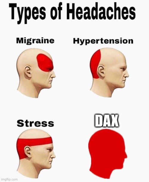 DAX_memes's tweet photo. @SQLGene @SQLBits #daxtastic https://t.co/guWZRcuYxW