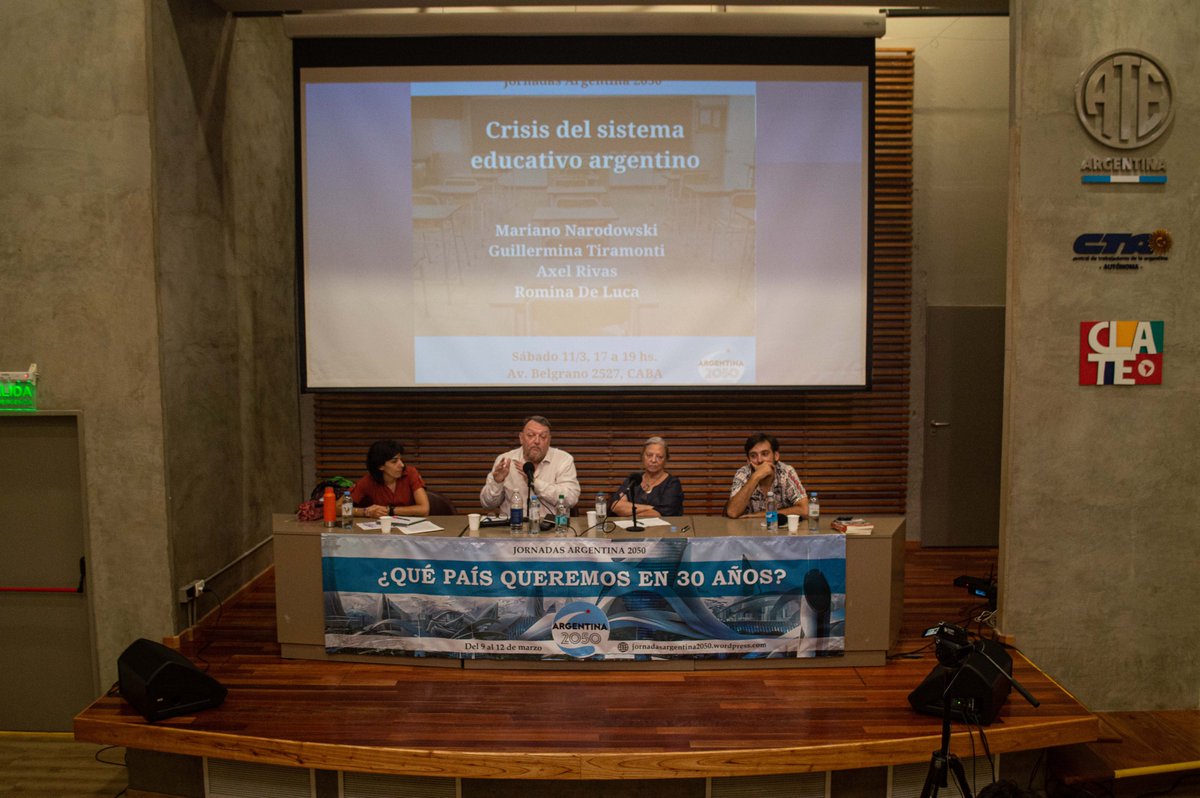 2050Argentina's tweet photo. Compartimos algunas imágenes de las jornadas.
Agradecemos a todos los panelistas y al público asistente. Fueron cuatro días de intensos debates que muestran que hay soluciones posibles para la decadencia argentina. En nuestras redes subiremos los videos en breve. https://t.co/eaaBENrtyk
