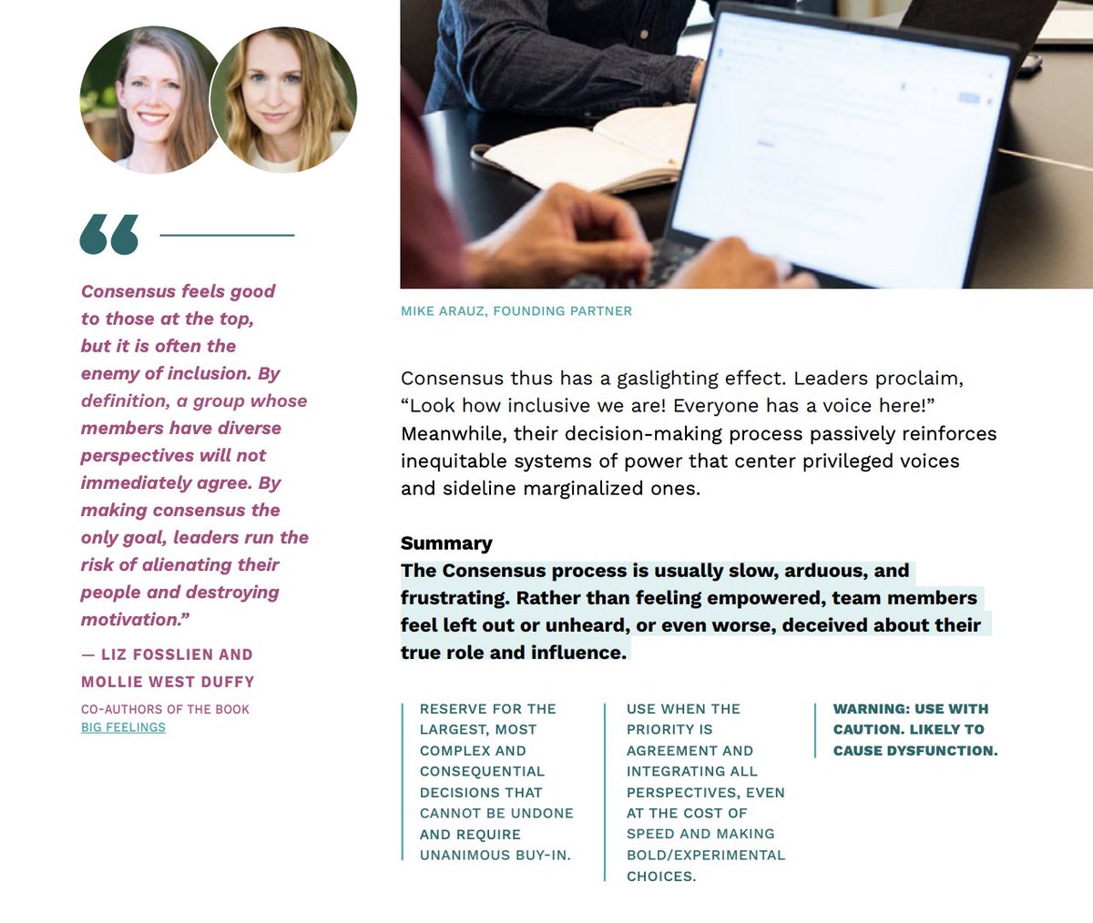 Such a useful, practical guide to group decision-making from the team at <a href="/augustpublic/">August Public Inc.</a>. We're honored to be included, and highly recommend this to all managers.

Get it here: aug.co/decision-makin…