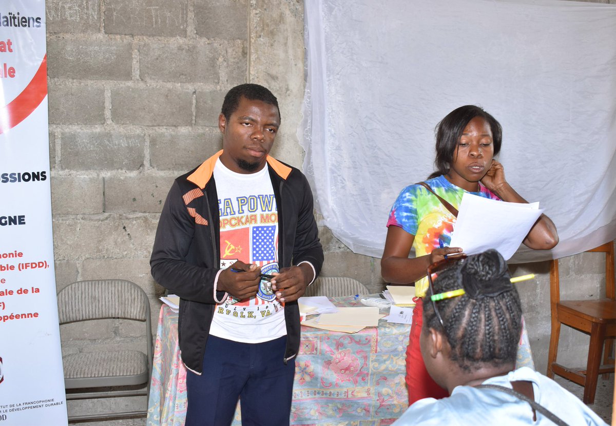 medejh's tweet photo. Atelier du grand Sud à #CampPerrin le 11 mars dans le cadre de la consultation des jeunes🇭🇹 sur #entrepreneuriat et #ESS. Avec le soutien de @IFDD_OIF @OIFrancophonie @EU_Commission.
#Jeunes #ESS #Consultation #Recommandations https://t.co/IDYalDMrB1