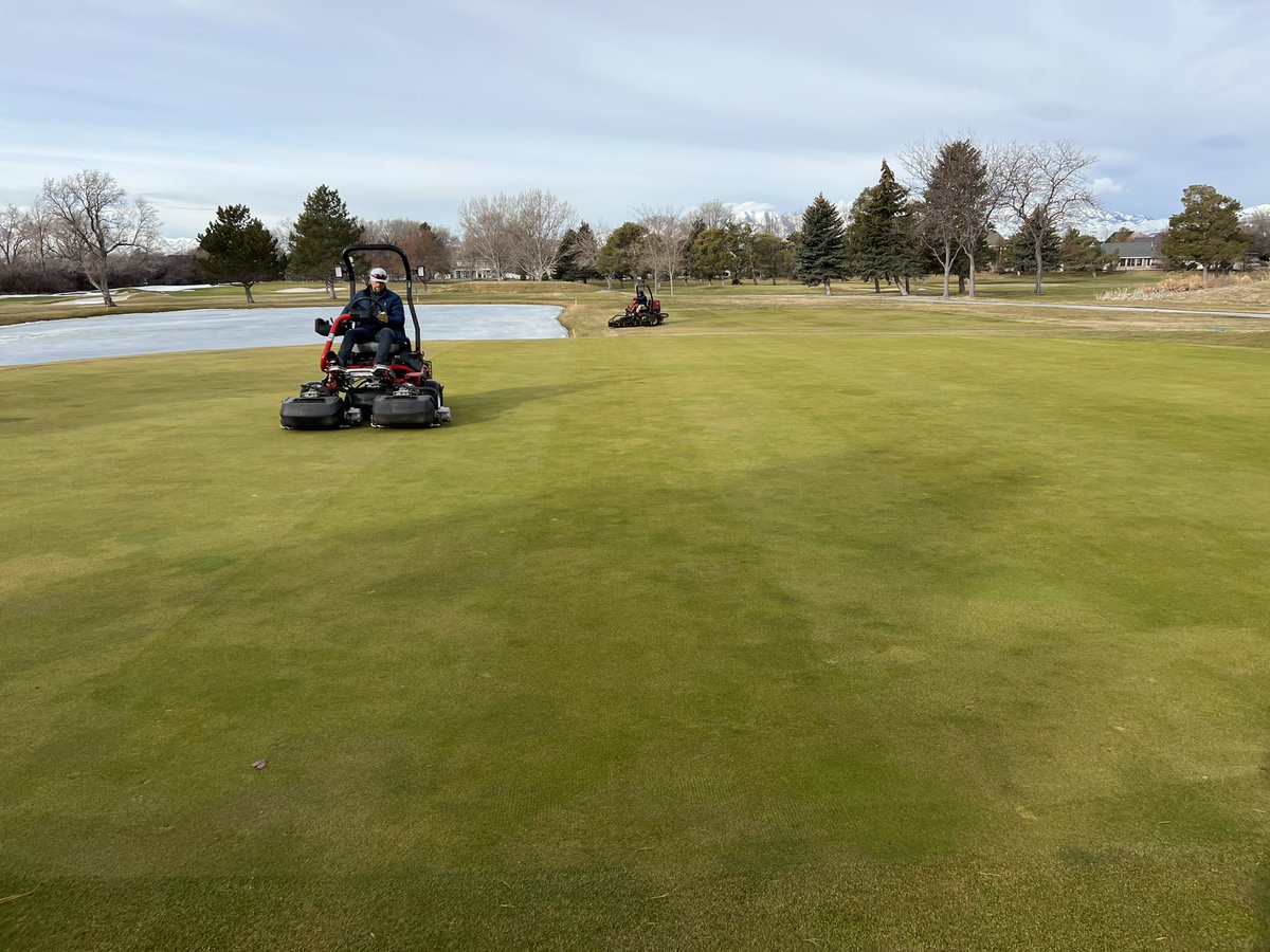 First cut of the year! Won’t be long now! #alpineccutah #utahgolf