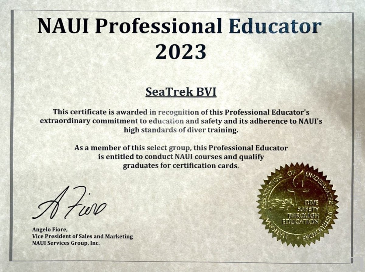 SeaTrekltd's tweet image. Huge shout out to our dive team!! We are happy to be recognized by NAUI for our continued commitment to safety and education #NAUI #SCUBA #Learntodive #sailing #marinescience #summercamp #scubacamp #openwater