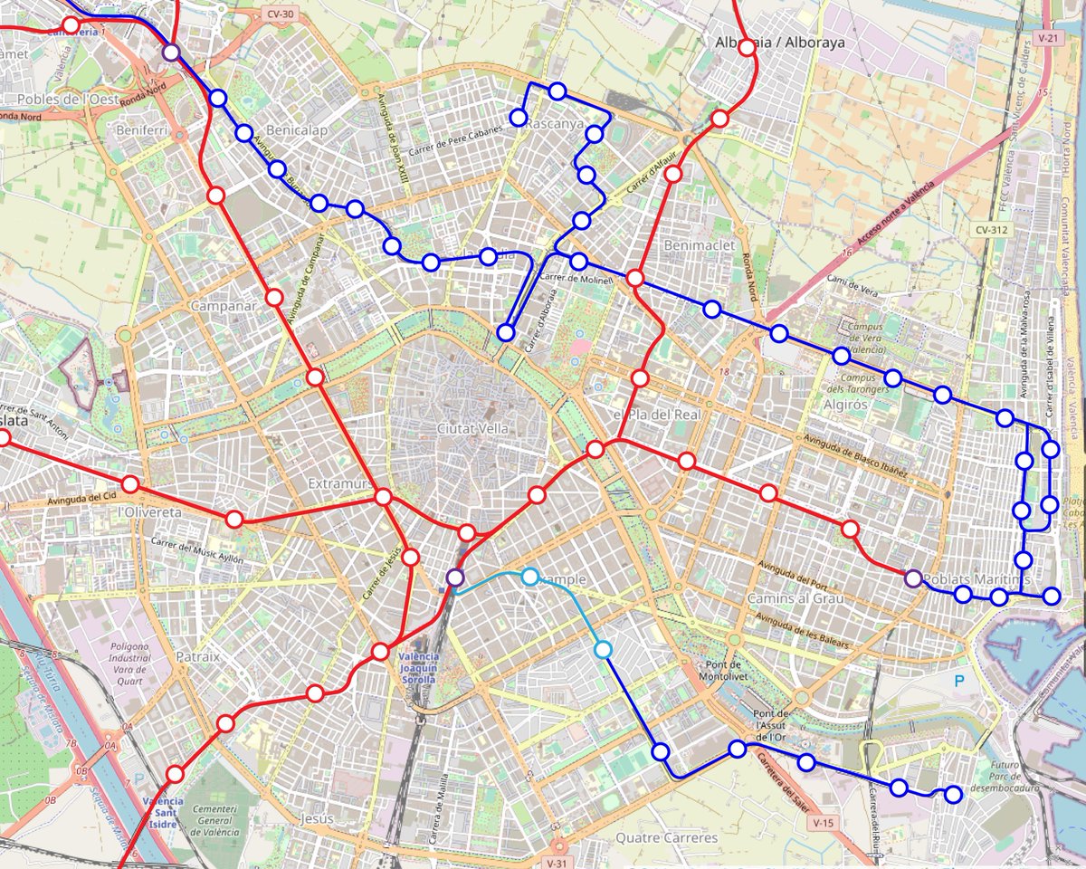 movmaliao's tweet photo. wow , es que solo poniendo a escala las dos redes de metro te das cuenta de la densidad y calidad de la red. Qué fantasía, prácticamente la ciudad está agujereada. https://t.co/HMzi7VzZpl
