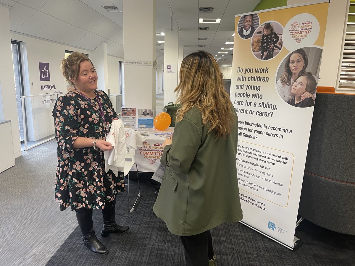 WRight4Children's tweet photo. This week we celebrate Young Carers action week! To help raise awareness the team were over at the civic centre speaking to staff about ‘making time for young carers &amp; what’s important to them’ We will have lots of activities throughout the whole week! So please keep an look out! https://t.co/toOYBLIoKC