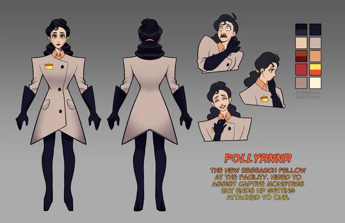 Ref sheets for both of them together. 