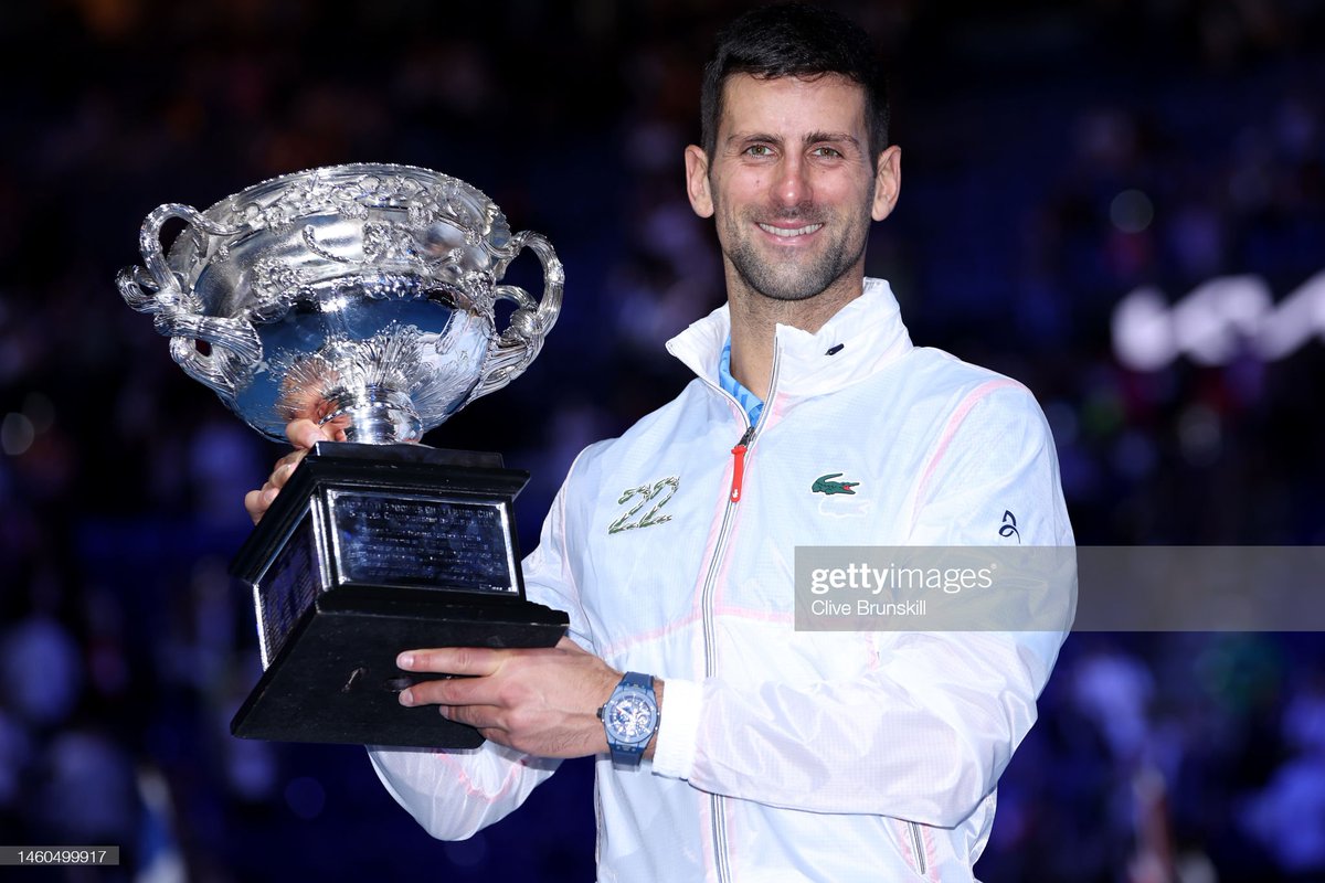 Since last year's Roland Garros, Novak is on a 40-2 match record run. Along the way, he has won: 🏆 Wimbledon 🏆 Tel Aviv Open 🏆 Astana Open 🏆 Nitto ATP Finals 🏆 Adelaide International 1 🏆 Australian Open #NoleFam #Djokovic