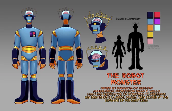Ref sheets for both of them together. 