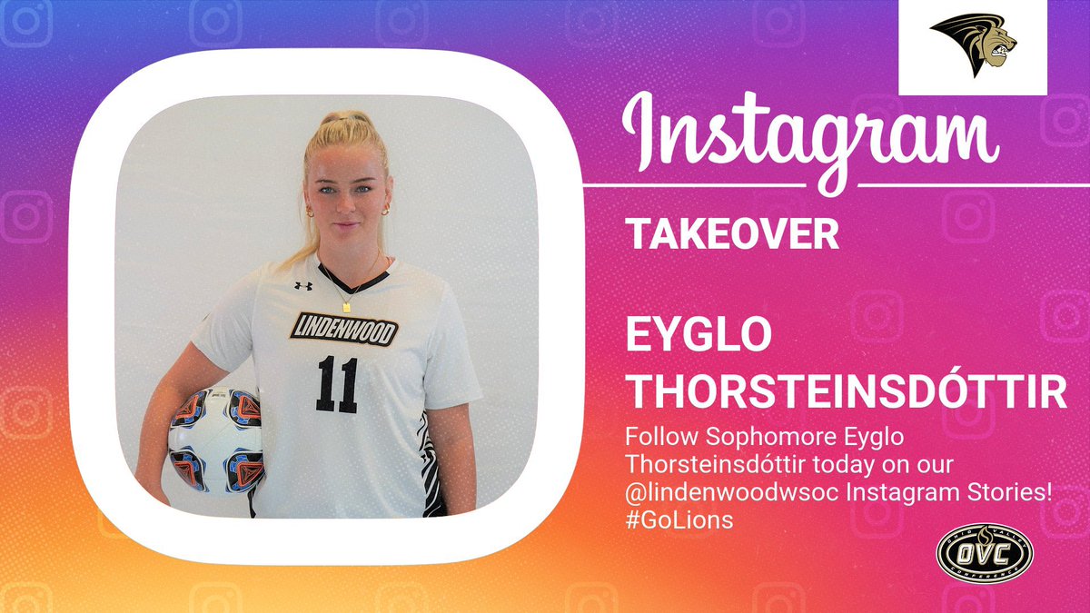 WE'RE BACK!!! Swing over to our @LindenwoodWSOC IG account and follow our Icelandic Sophomore Eyglo Thorsteinsdóttir's stories!!! 🇮🇸 #letsGLO!!! 💡