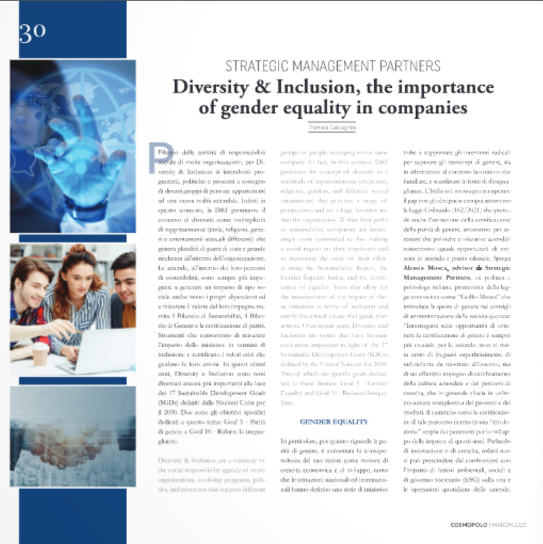 StrategicMPIt's tweet photo. 📌 Sul nuovo numero di COSMOPOLO l’articolo di Pamela Victoria Calcagnile, D&amp;I Manager in Strategic.

#diversityinclusion #paritàdigenere #di
https://t.co/wj9Ux8q5xr https://t.co/67dzdVYDA6