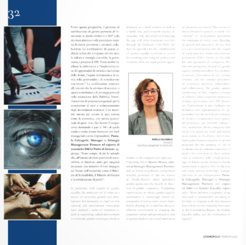 StrategicMPIt's tweet photo. 📌 Sul nuovo numero di COSMOPOLO l’articolo di Pamela Victoria Calcagnile, D&amp;I Manager in Strategic.

#diversityinclusion #paritàdigenere #di
https://t.co/wj9Ux8q5xr https://t.co/67dzdVYDA6