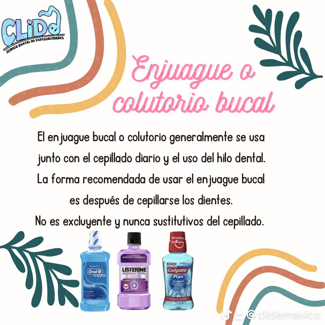 CLiDeMexico's tweet photo. El uso correcto de los aditamentos, nos dará una limpieza efectiva, la cuál nos ayudará a contrarrestar los daños 🦷✨ #CLide #salud #prevencion #enjuaguebucal #dentistaporamor https://t.co/fHHQMtfxCM
