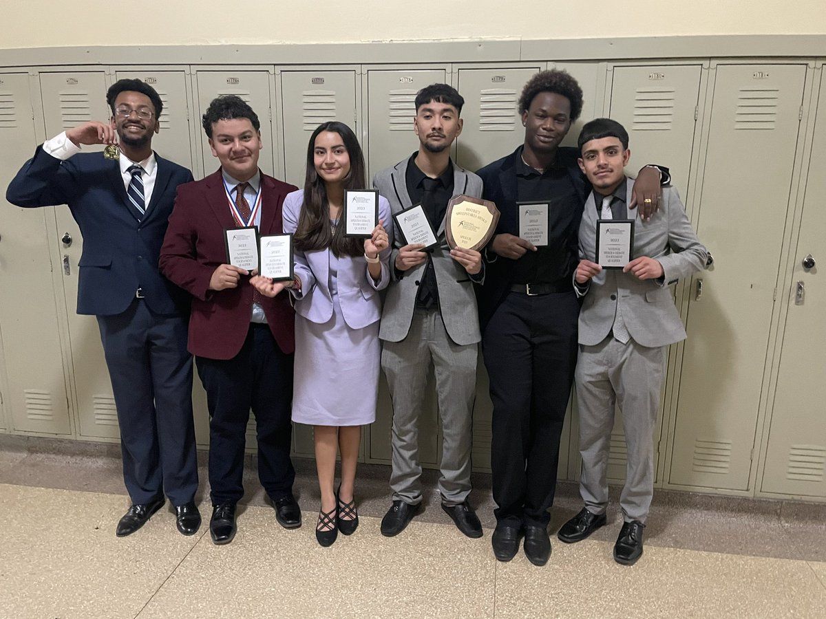RISESpeech's tweet photo. And your 2023 Qualifiers to the 98th Annual NSDA National Tournament are: 
Eliud in Humor!
Bresean in POI!
Juan in Informative Speaking! 
Capt Alex in POI! 
Ariana dominated as 1st qualifier in POI &amp; Info—going in Informative Speaking! @STRIVE_Prep @RockyMtnPrep @STRIVEprepAD https://t.co/l4jfkDY6qk