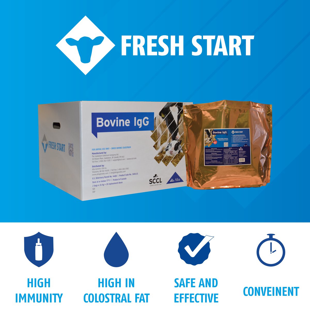 AltaGenetics's tweet photo. Invest in your future herd from birth by using high quality colostrum. Alta FRESH START Colostrum is a safe, effective, and convenient way to ensure your calves have a FRESH START on life. Learn more ➡️ https://t.co/yL5ODQFIWm
(Only available in USA)
#altafreshstart #colostrum https://t.co/zxYNFAJGHr