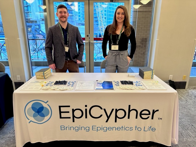 epicypher's tweet image. Ready for Day #2 of @KeystoneSymp #ChromatinArchitecture in Development and Human Health! Stop by our table to talk all things epigenetics with our #EpiExperts.