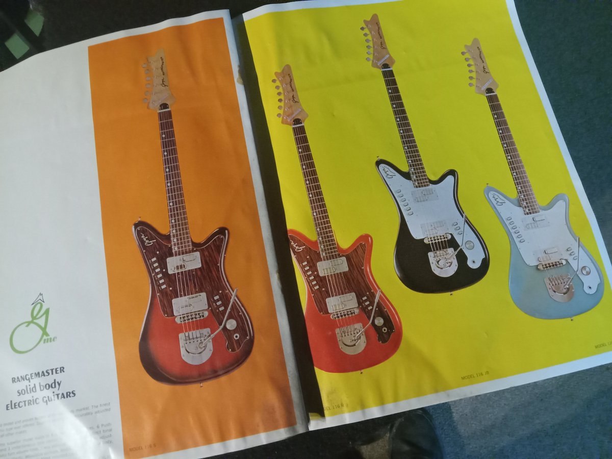 #guitars we came across Gretsch, 1963 & Goya, 1966 catalogs https://t.co/2U916WwWoW