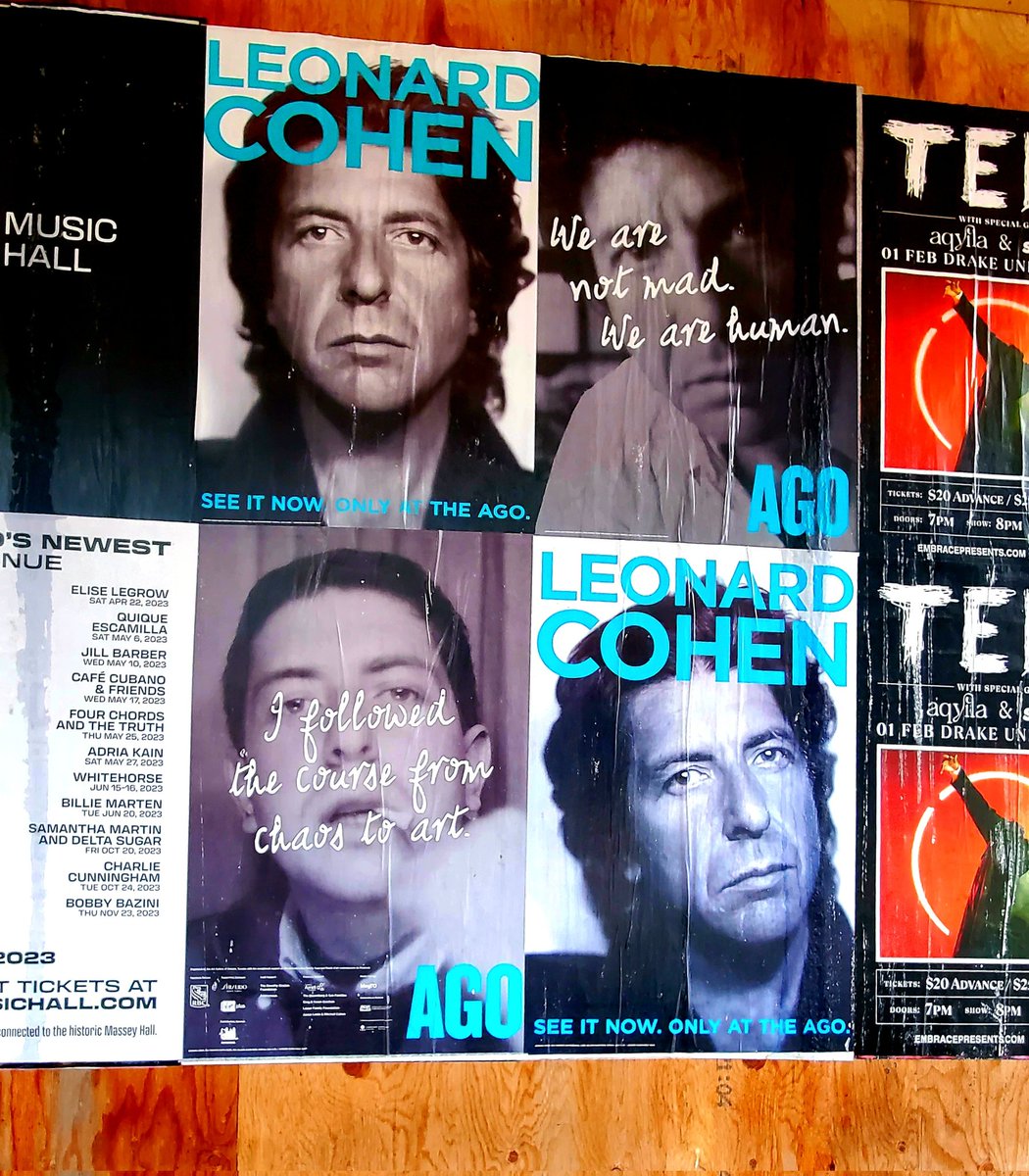 Acton4Mayor's tweet image. .@agotoronto is hosting something to warm the weary souls of Torontoians. #LeonardCohen #Deathofaladiesman #the6 #Marketing #PostNoBills