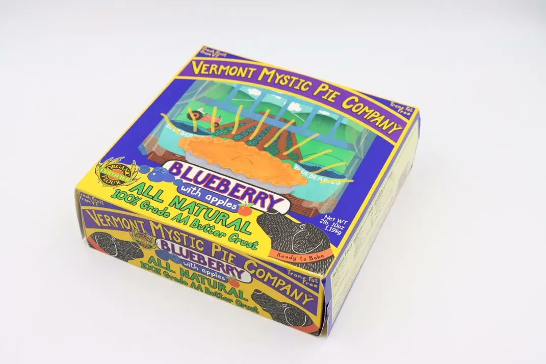 vermonthistory's tweet photo. One pie-related item from our collection for Pie Day is this colorful box for blueberry and apple pie from Vermont Mystic Pie Company of South Chester in 2008.
#PieDay #Pie #mmmPie #VermontHistory #Vermont #History https://t.co/0r5SQrrwaS