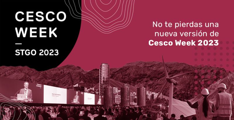 ¡Te invitamos a ser parte de #CescoWeek2023! 

Revisa todos nuestros seminarios en cesco.cl/cesco-week-stg…

#minería #ESG #Exploraciones