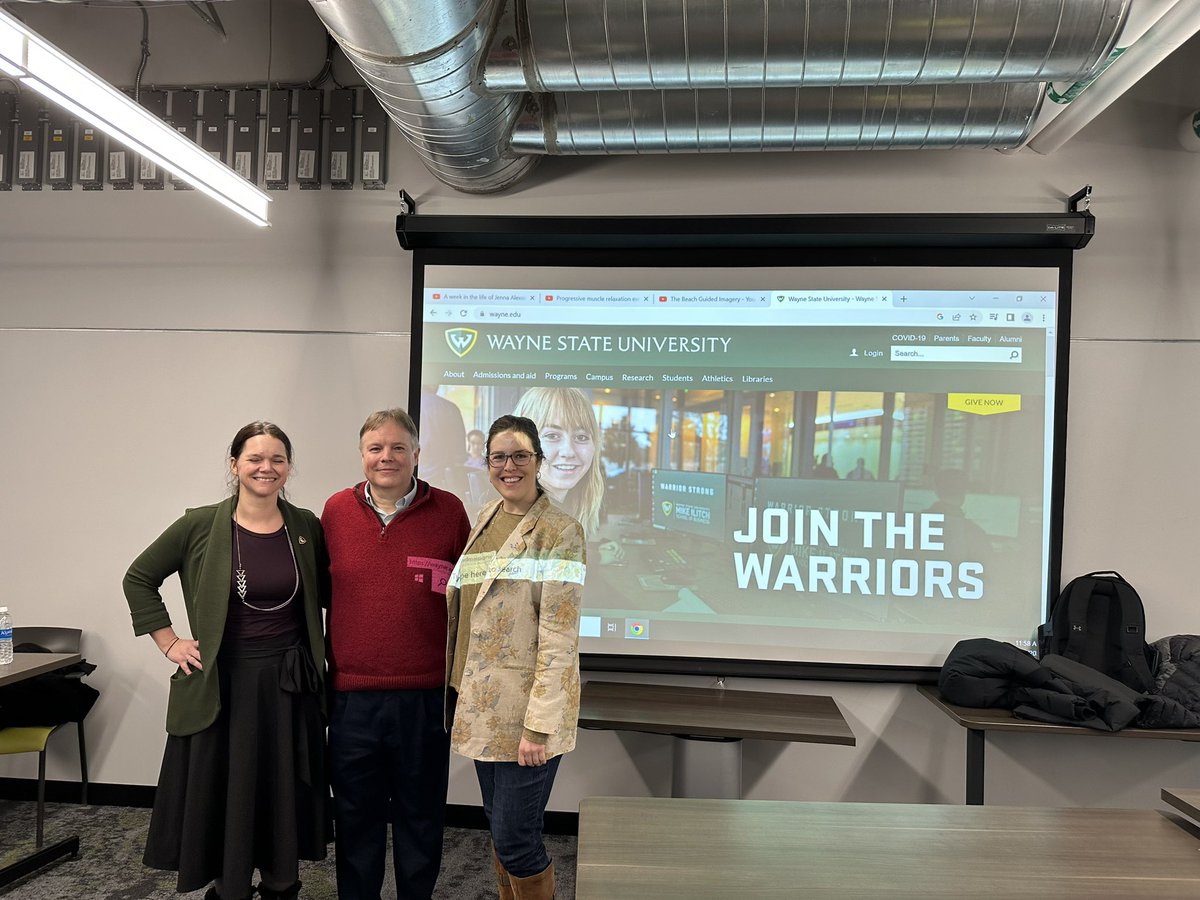 Wayne State Psychology (@wsupsychology) on Twitter photo <a href="/scottbowen66/">Scott E. Bowen</a> <a href="/ANLeggettPhD/">Amanda Leggett</a> <a href="/DrSbrummelte/">Dr. Susie Brummelte</a> presenting during AP day to encourage new potential warriors to join <a href="/waynestate/">Wayne State University</a> <a href="/WayneStateCLAS/">Wayne State College of Liberal Arts and Sciences</a> <a href="/scottbowen66/">Scott E. Bowen</a> <a href="/ANLeggettPhD/">Amanda Leggett</a> <a href="/DrSbrummelte/">Dr. Susie Brummelte</a> presenting during AP day to encourage new potential warriors to join <a href="/waynestate/">Wayne State University</a> <a href="/WayneStateCLAS/">Wayne State College of Liberal Arts and Sciences</a>