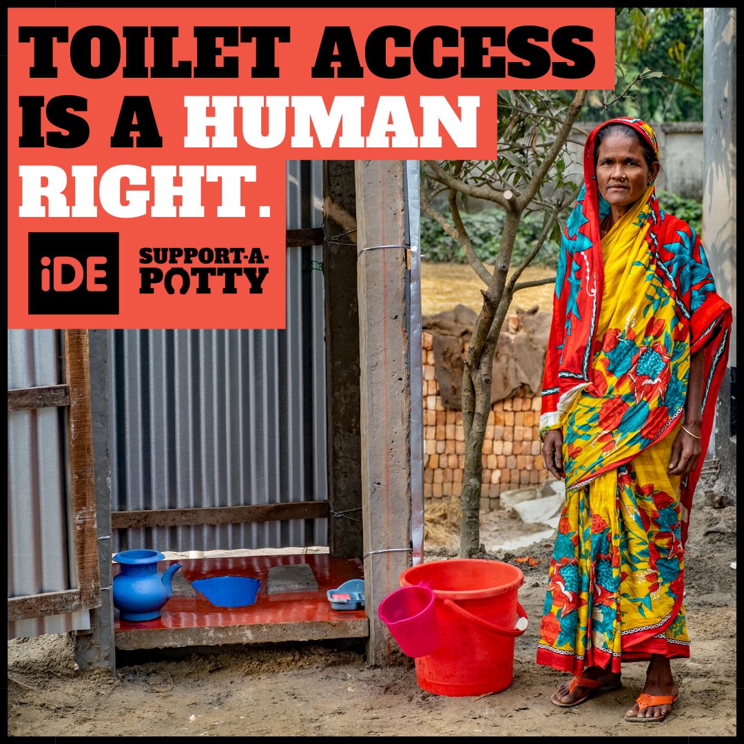 iDEorg's tweet photo. For 1.7 billion people, having a working and sanitary toilet at home is not their reality.
Visit https://t.co/TbzqcVBLga to learn how you can help expand access to this human right across the globe.
#SupportAPotty #sanitation #equity https://t.co/ehok6wdH4z