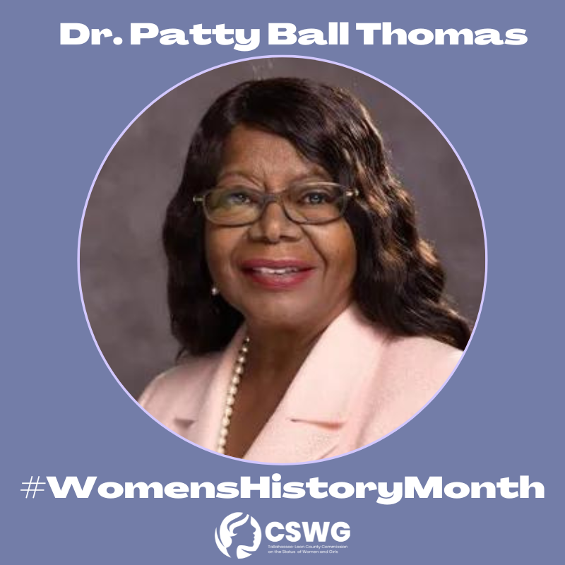 TLHLeonCSWG's tweet photo. Happy #WomensHistoryMonth! Today’s honoree is the amazing Dr. Patty Ball Thomas! Dr. Thomas began teaching at a young age, now working as professor at Florida A&amp;M University’s College of Education working to inspire the next generation of educators.
#CSWGTLHLeon #WomenEmpowerment https://t.co/USbibRDwx9