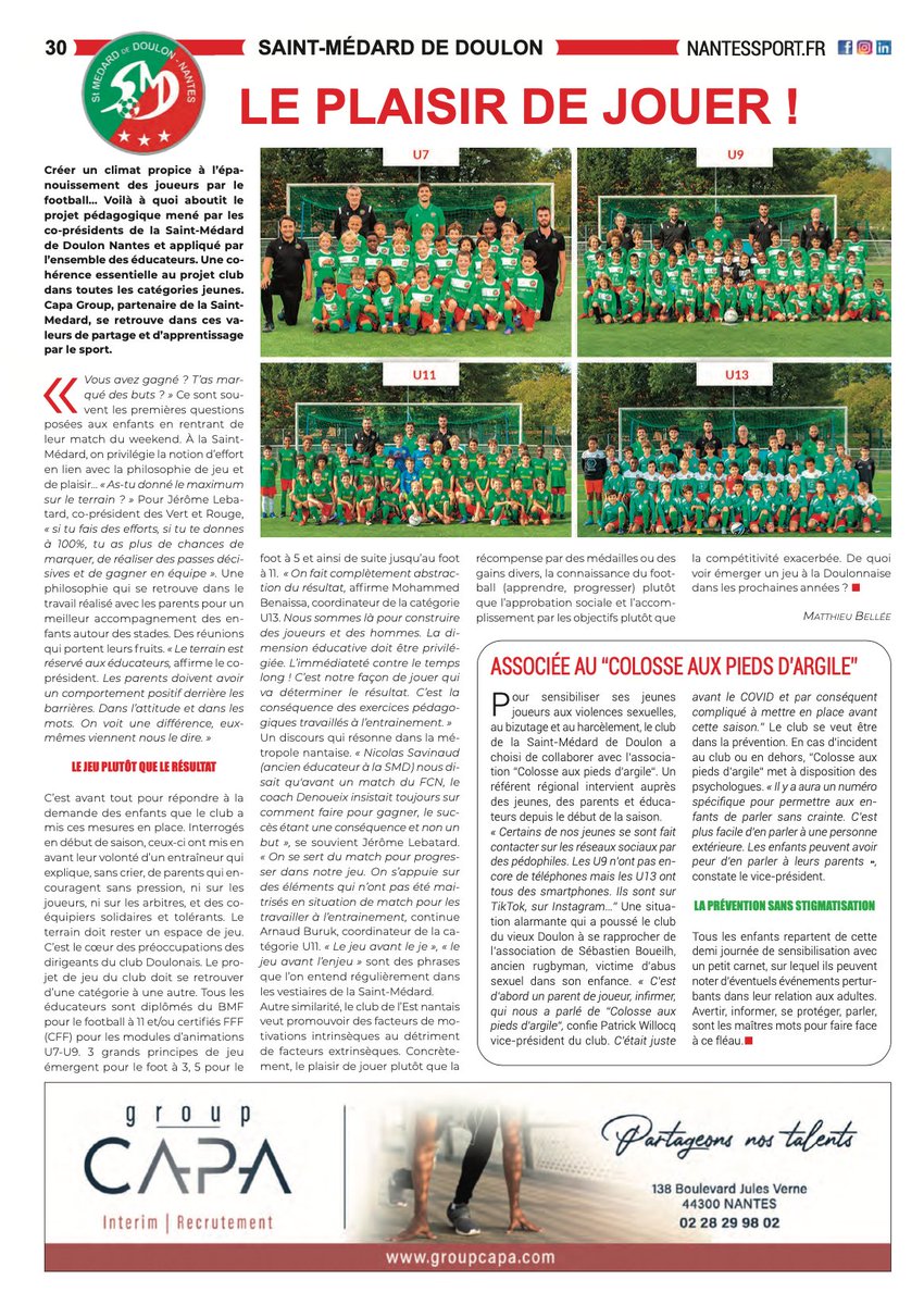 Football - ASC Saint Médard de Doulon Nantes tweet media