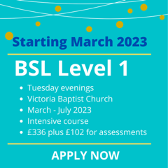 Did you know this week is Sign Language week 2023? #SLW2023 Grab the opportunity and book a place! Intensive BSL Level 1 course (Signature) at Eastbourne (only few places left) Starting on 21st March until 18th July 2023 Contact us on info@wealdbsl.co.uk or DM Please share
