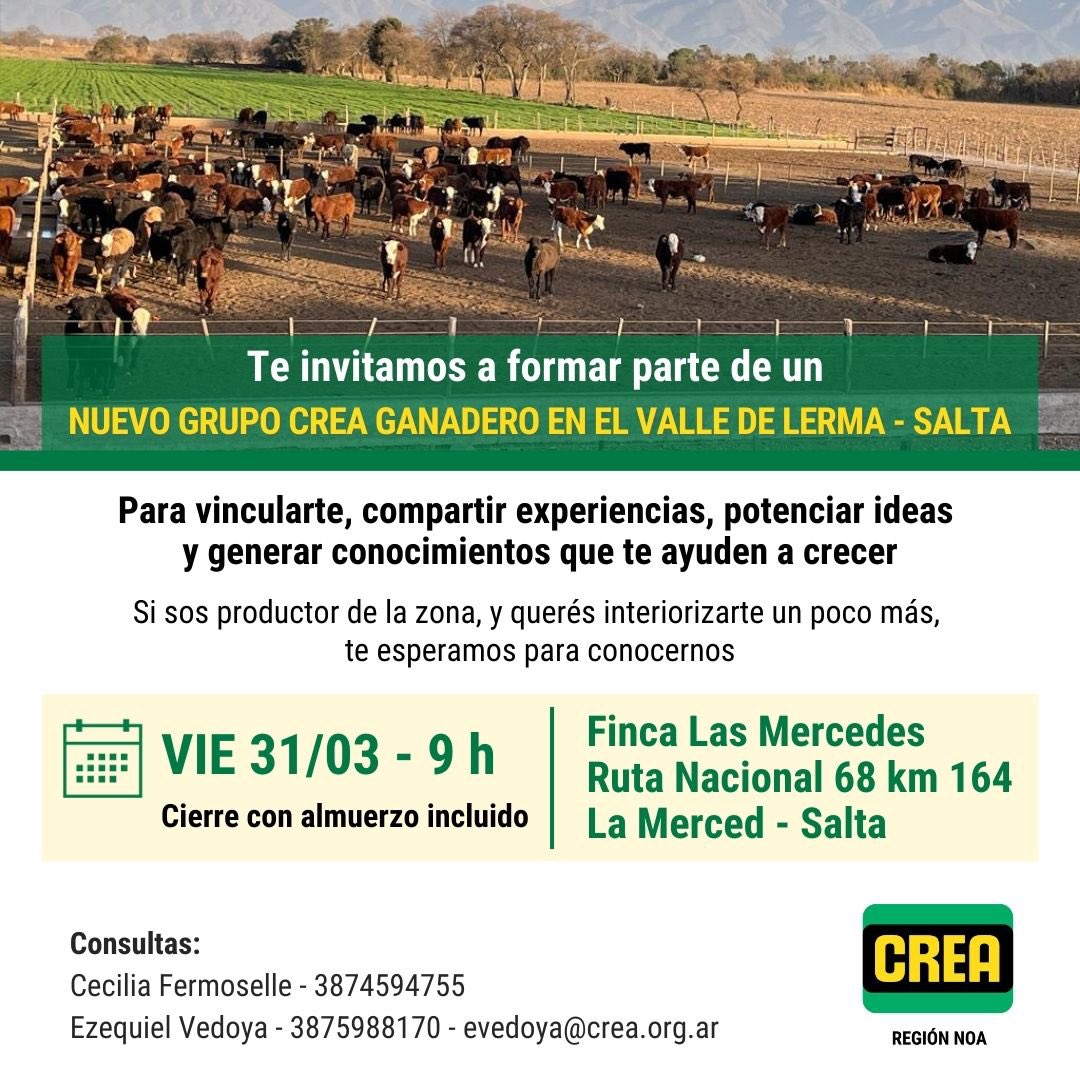 Sumate!! #Salta #ganadería  <a href="/crea_arg/">CREA</a>
