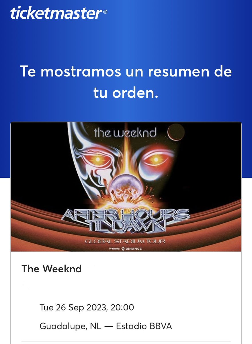 Extremire's tweet image. Y recuerden qué hay más gente buena que mala 🫶🏻 se logró la compra de los boletos y agradecida de la gente de buen corazón que ayuda sin fines de lucro 🥹♥️
#Ticketmaster #CitiBanamex #TheWeeknd #Priority