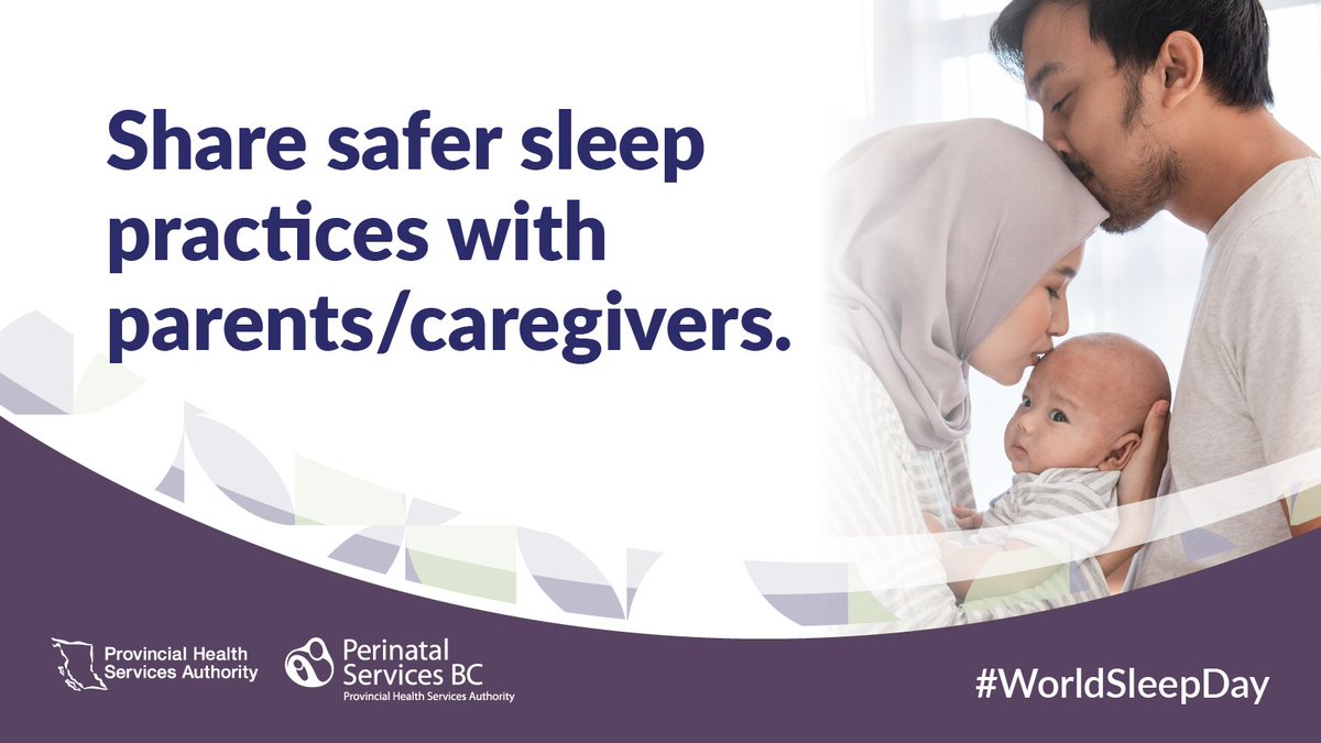 PerinatalBC's tweet photo. Share safer sleep practices with parents/caregivers visit PSBC website for more information: https://t.co/yD3g6zbgt2 https://t.co/K5nlovDD2V