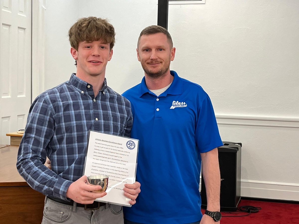 ecghighschool's tweet photo. Congratulations to Zachary Hardin for receiving the Boosters’ Excellence Award for Wrestling. He is  pictured with Coach Adam Simons, his parents, and Kay Vaughan, Booster who presented the Award. #hilltoppers @ecgathletics https://t.co/sdcvqZ8PHV