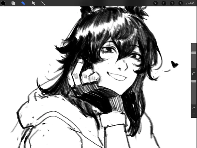 When Sol is not depressed he can be pretty UwU 