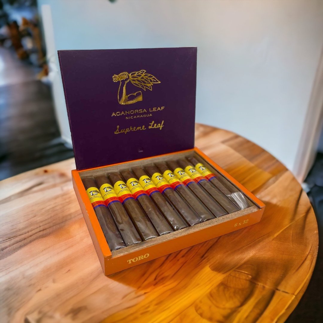 Aganorsa Supreme Leaf (fall edition) now available in limited supply. cigarmerchant.com/aganorsa-supre…
