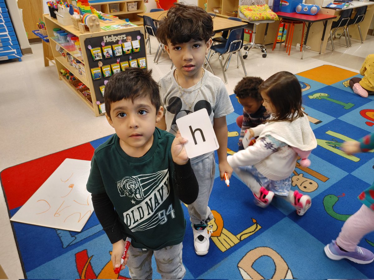 PreKTustin's tweet photo. This was such a fun game! We raced to gather letters, identify them, then write them! https://t.co/JFJf9Nk06s