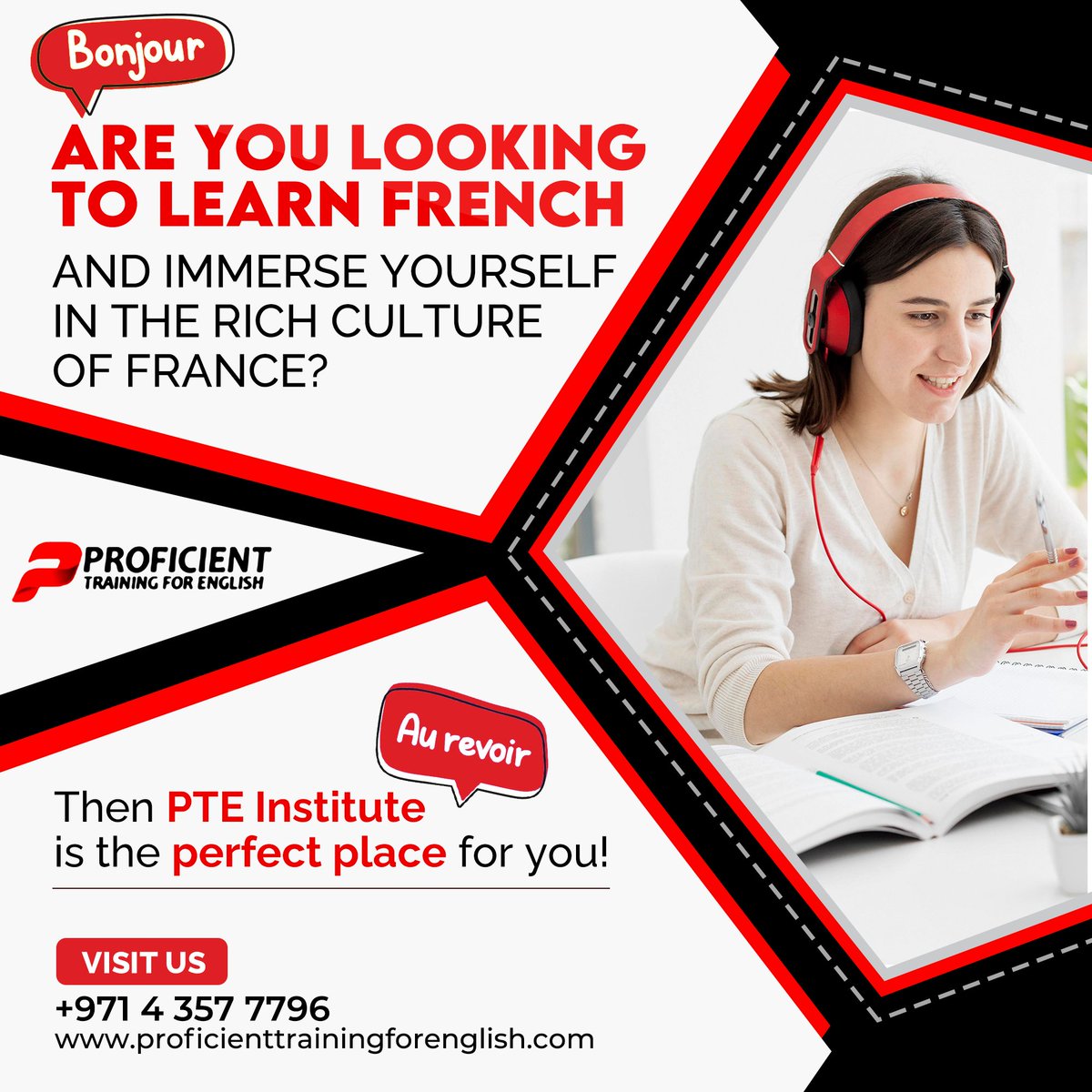 for_proficient's tweet photo. People learn French for two reasons immigration exams or just to look cool
For more info visit https://t.co/0JyQXgTJ6m us at info@proficienttrainingforenglish.com 
Dial: +971 4 357 7796 
#learningenglish #PTE #bestsoursesofferbyPTE #IELTS #boostselconfidance #ourbestcoaching https://t.co/XCIDnLJpG5