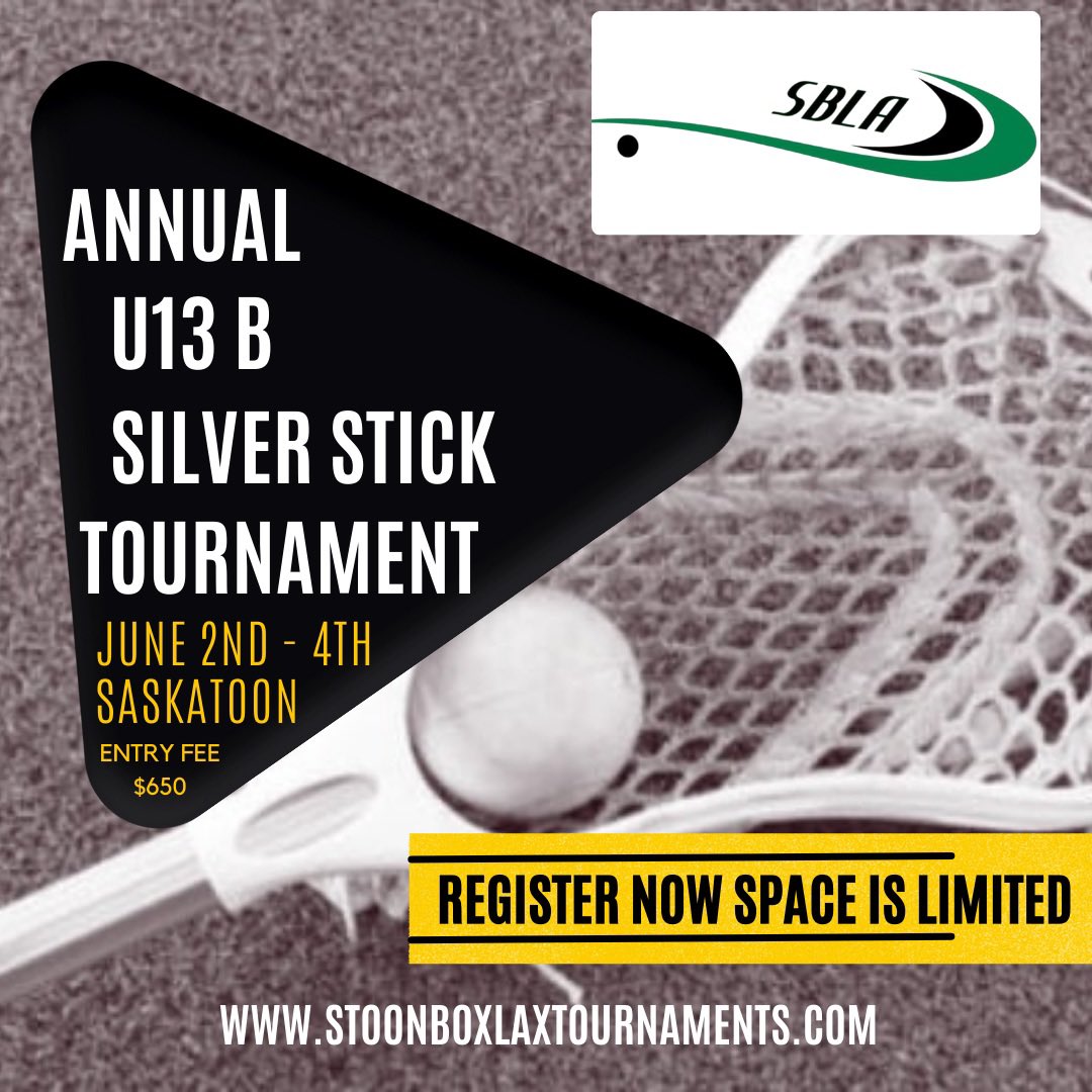 Full weekend of lacrosse in S’toon June 2-4th. Don’t miss out space is limited!  <a href="/SaskSWAT/">Saskatchewan SWAT</a> <a href="/SaskLacrosse/">Saskatchewan Lacrosse Association</a> <a href="/AlbertaLacrosse/">Alberta Lacrosse</a> <a href="/MBLacrosse/">Manitoba Lacrosse</a> <a href="/LAXRANDY/">Randy Trobak</a> <a href="/KINSMENCLUB/">Saskatoon Kinsmen</a>