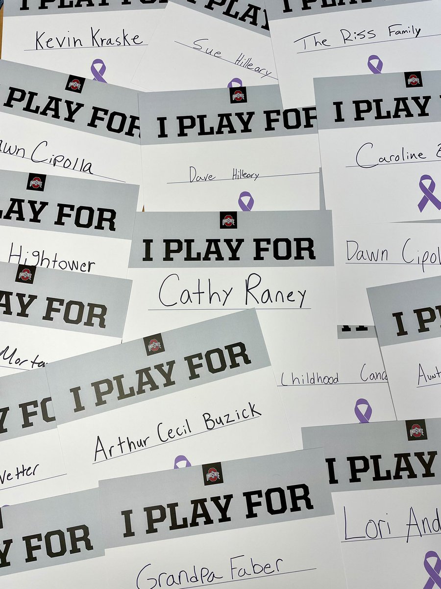 OhioStateMLAX's tweet photo. Playing for Something Bigger. 

#CancerAwareness https://t.co/3mo6krJSCE