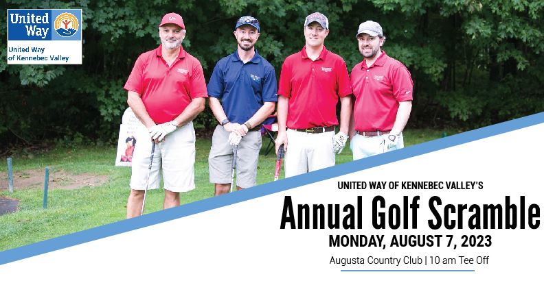 Registration is now open! 

Please join us on August 7 at 10am for UWKV's Annual Golf Scramble at the Augusta County Club. All funds raised during this event will support 50+ nonprofits across Kennebec County. 

Sign-up here: uwkv.org/Golf