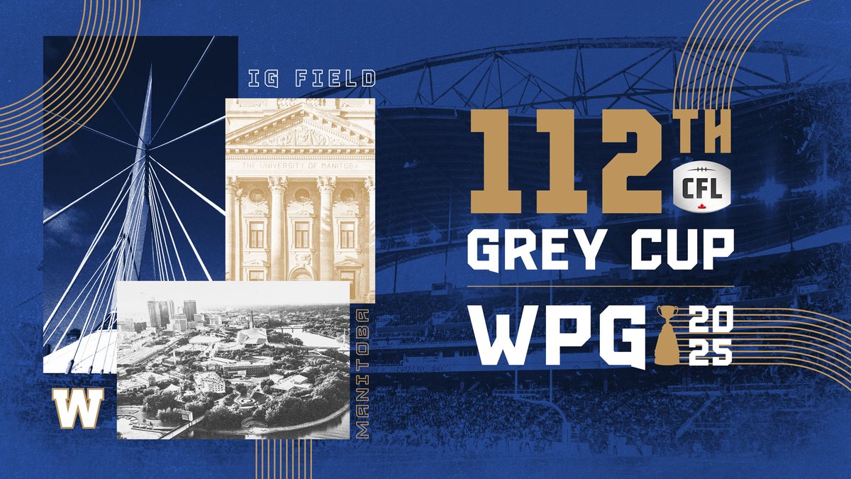 The greatest show on turf returns to Winnipeg in 2025! 🏆

🗞: bit.ly/3FnSitU

#CFL | #GreyCup
