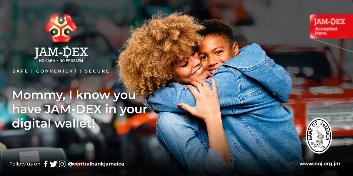 CentralBankJA's tweet photo. You are always safe with JAM-DEX. We've got you covered.  #JamDex #BoJSpeaks https://t.co/Qgk7SoHZ9q