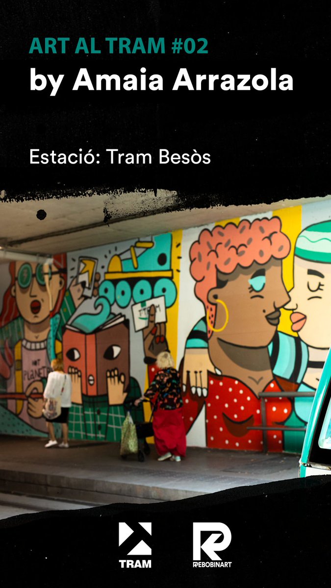 rebobinart's tweet photo. La darrera intervenció d'#ArtalTRAM ja està en marxa!

L'artista multidisciplinar Kenor transformarà la parada Espronceda de @TRAM_Barcelona en una de les seves obres abstractes amb la finalitat de revitalitzar l'espai i generar una experiència única als usuaris! https://t.co/FDgNQnqviR