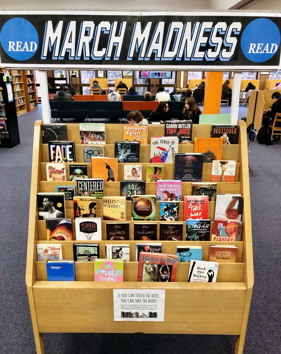 ETHSLibraries's tweet photo. ๐IT'S HERE!๐
Take a break from your bracket-building with our March Madness display of basketball-related books in East Library @ETHSWildkits @ETHShoops @ETHSports
#MarchMadness #bookdisplay #notamuseum #pleasecheckoutthebooks https://t.co/XyhDfn7mPF