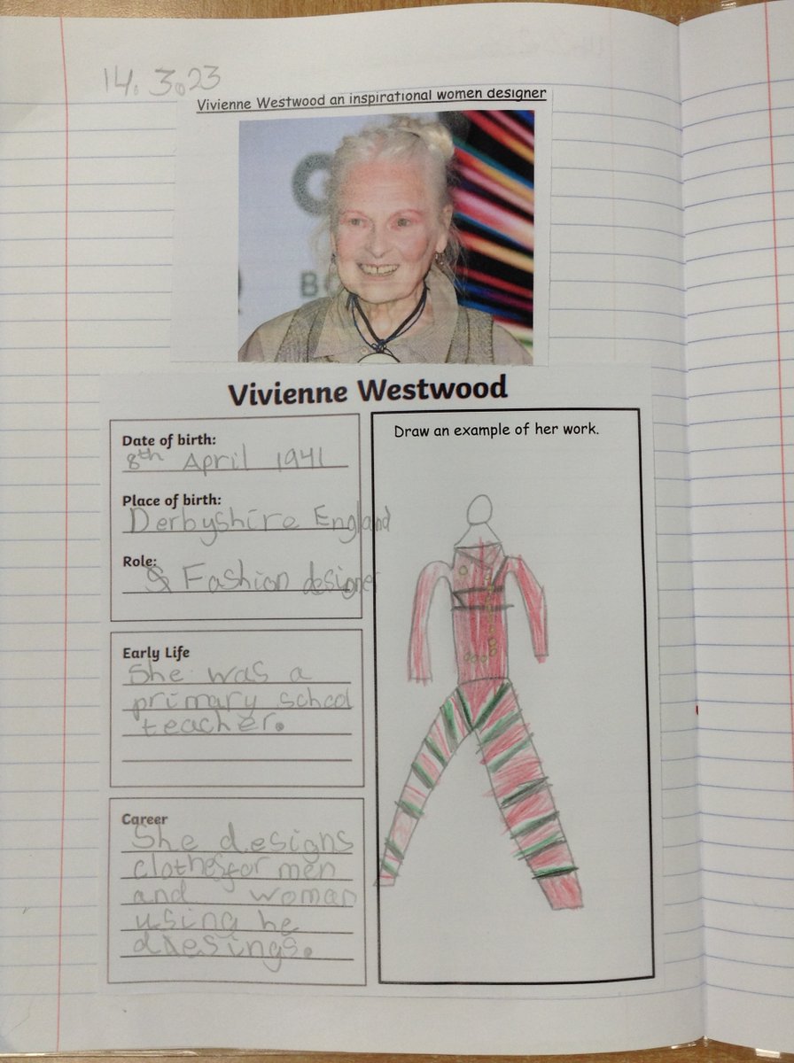 latimerprimary's tweet image. #ClassKB have been learning about Dame Vivienne Westwood for International Women's Day. She used different materials to create clothes and inspired many women to become designers. We linked this with our science unit 'Materials' and created our own design. #LatimerScienceWeek