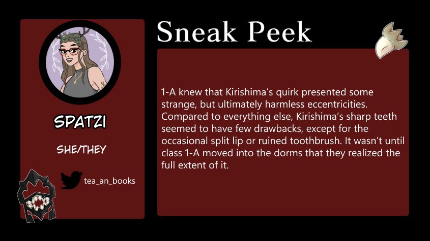 I’m so excited to be a part of the upcoming #bnha <a href="/SharkTeethZine/">Shark Teeth | Completed</a> focused on our fav sunshine shark boy! 🦈⚙️❤️