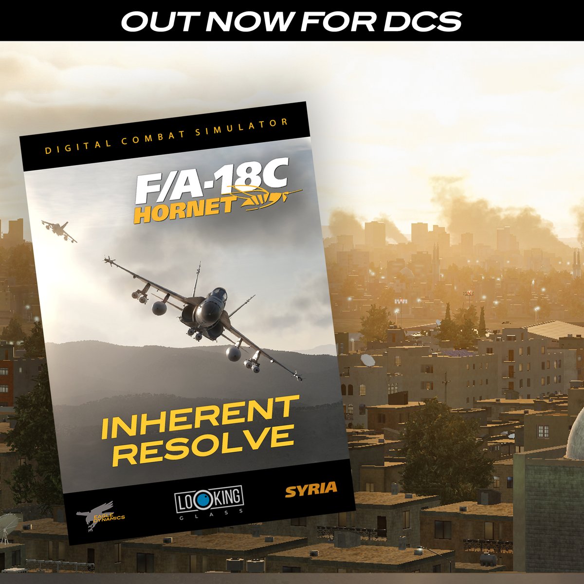 LookingGlassDcs's tweet image. Hello Sim Flyers - We are Looking Glass - We create exciting, immersive content for DCS. Check out 'Inherent Resolve' OUT NOW for DCS World (F/A-18C+Syria) 
digitalcombatsimulator.com/en/shop/campai…
#DCS #lookingglass #inherentresolve #campaign #DCSWorld